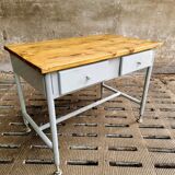 Industrial side table