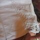 Antique linen cloth monogrammed CP
