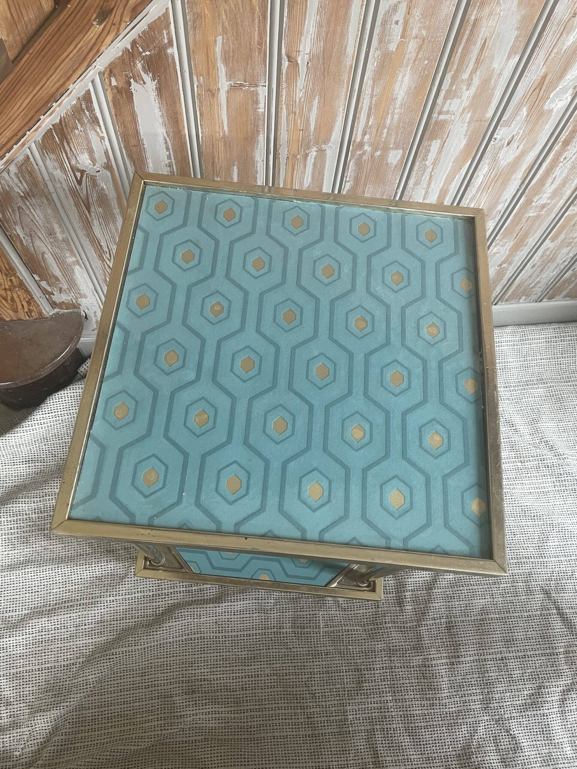 Golden Art Deco side table