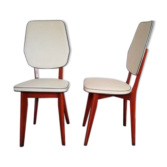 Paire de chaises design scandinave années 50