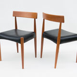 Danish MK 200 Chairs in Teak by Arne Hovmand-Olsen for Mogens Cold, Set of 4