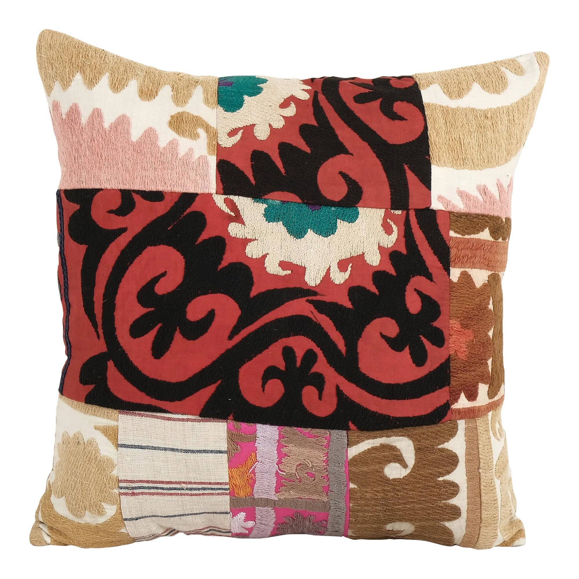 Vintage embroidered cushion cover 43x48 cm