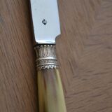 6 old table knives signed J Ott Coutellerie de Colmar