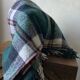 Vintage tartan throw