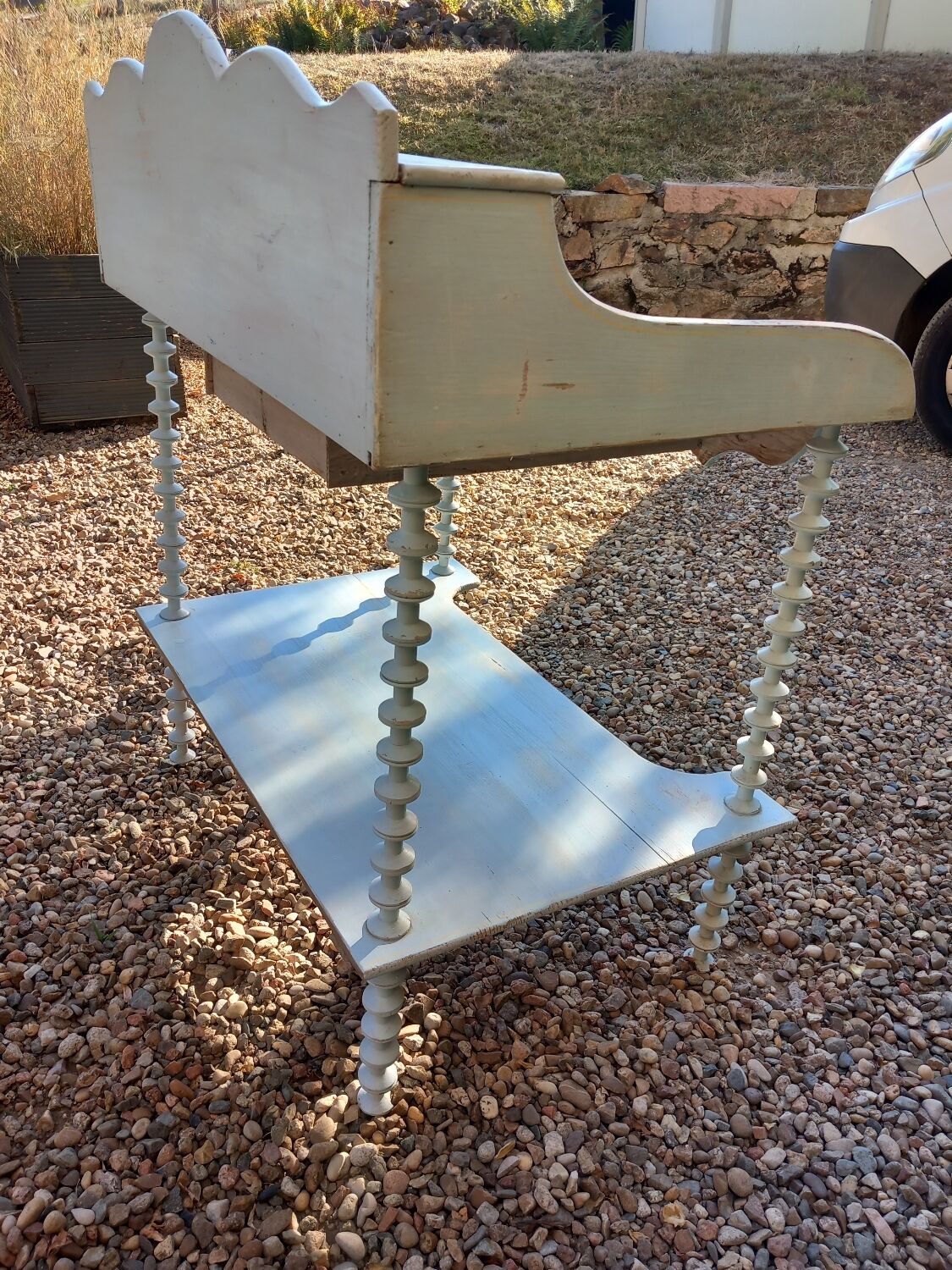Table de toilette bois
