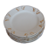 6 dessert plates in white porcelain