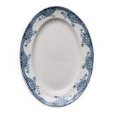 Plat de service ovale vintage faïence Saint Amand Nouvelle Usine Céramique