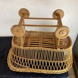 Alsatian wicker cradle