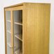 Mid Century Display Case in light oak by WK Möbel, 1970s