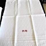 Lot de 9 serviettes de toilettes anciennes monogramme ar