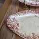 Set of 2 antique Gien Floréal ironstone dishes.