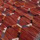 Turkish Wine Red Handmade Wool Kilim Rug, 312x407Cm