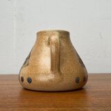 Mid-century German ceramic studio pitcher with owl motif by Heinz Theo Dietz, 1960s.