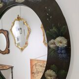 Miroir vintage peint main