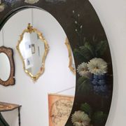 Vintage hand-painted mirror