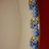 Plat ovale avec anses.Porcelaine. France.Epoque Art déco.