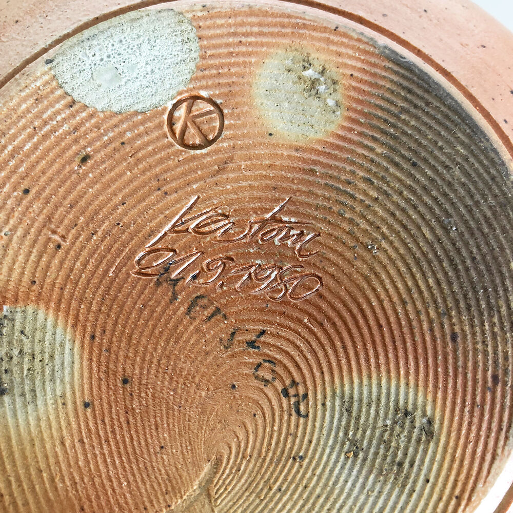 Abstract Ceramic Studio Pottery Vase Object Horst Kerstan, Kandern Germany 1980s