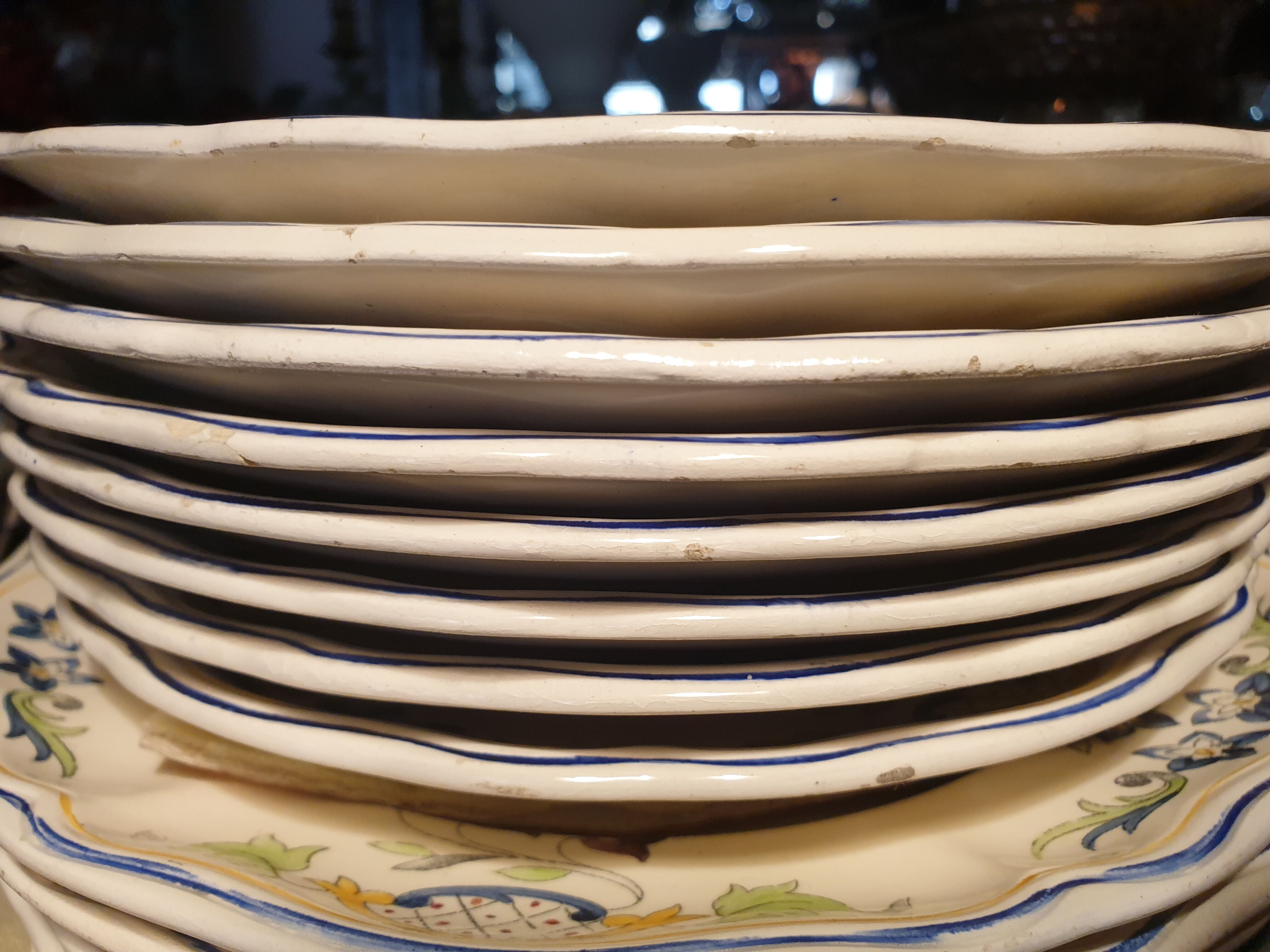 7 plates 25,5cm Clery Longchamp