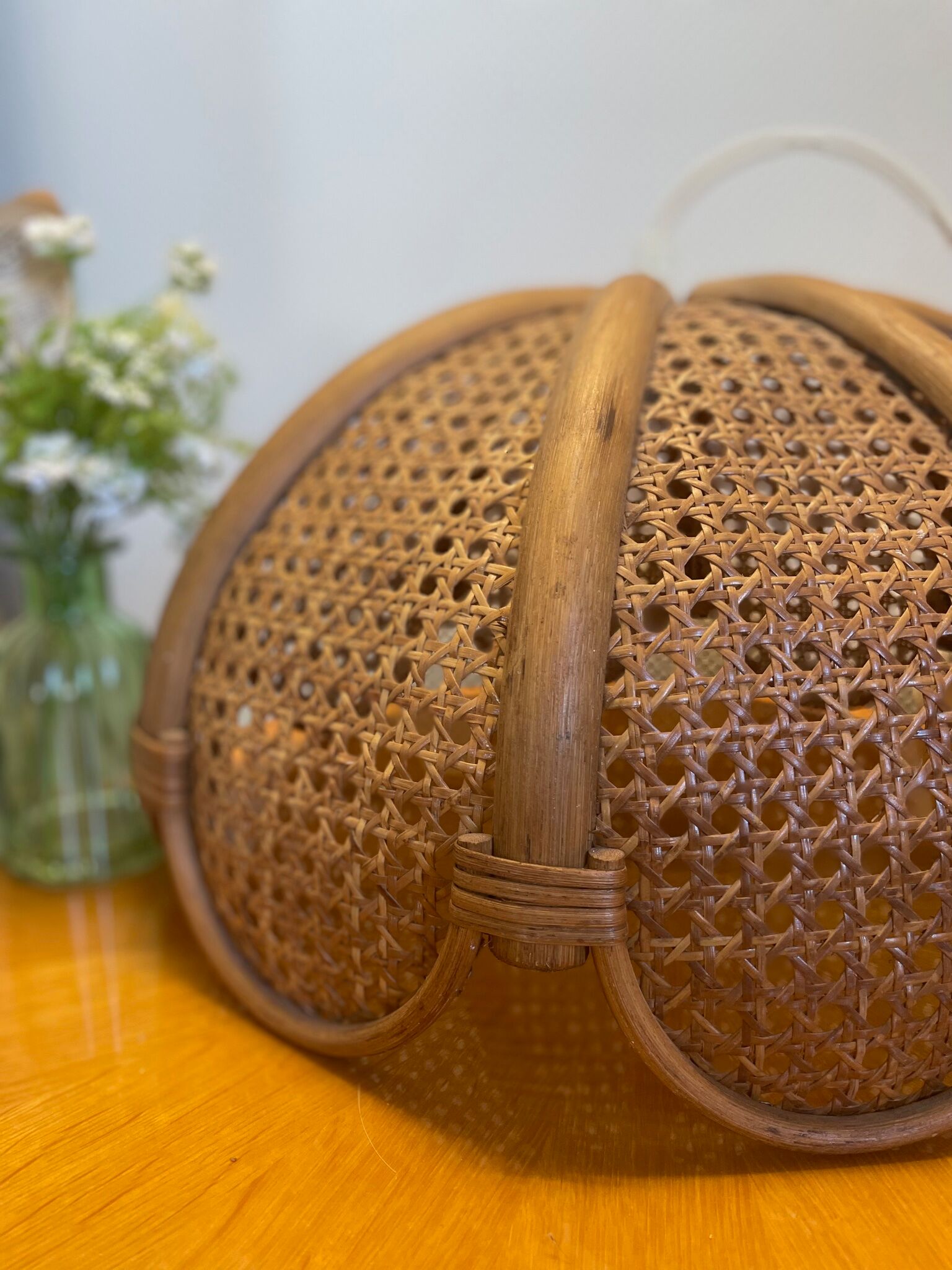 Vintage rattan pendant lamp