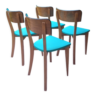 Set of four scandinavian chairs