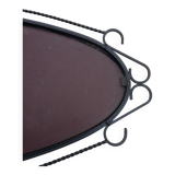 Rearview mirror with black metal frame, 1950