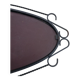 Rearview mirror with black metal frame, 1950
