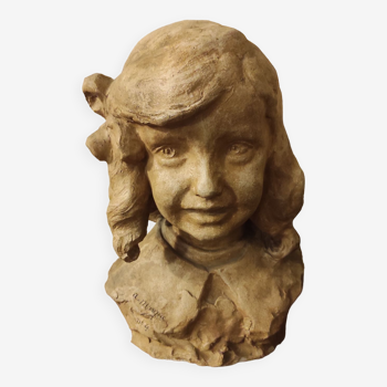 Bust of a young girl Albert Marque