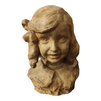 Bust of a young girl Albert Marque
