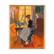 Jeune Femme au soleil du matin, Huile sur toile, 44 x 54 cm
