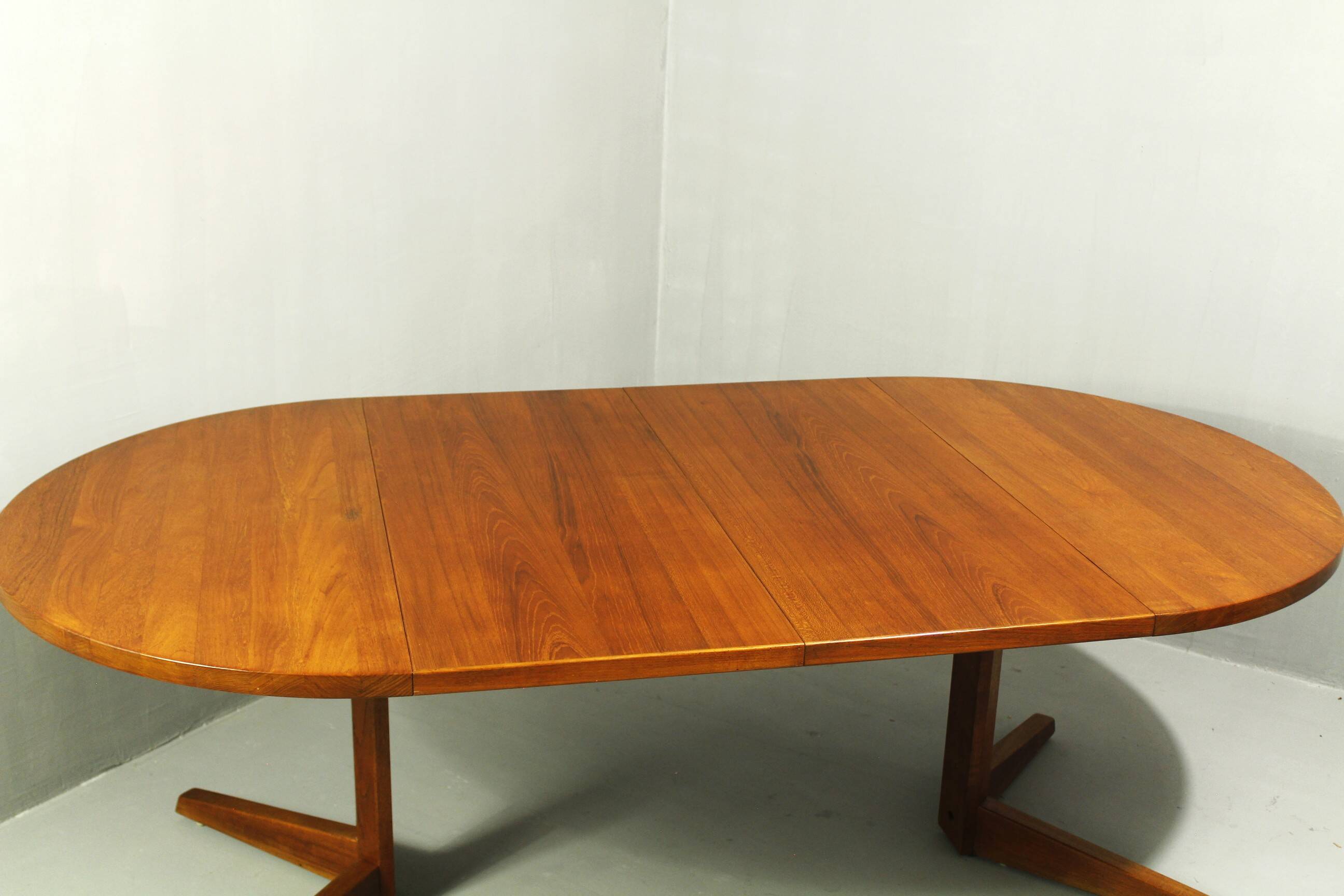 Table à manger extensible danoise en teck, années 1980
