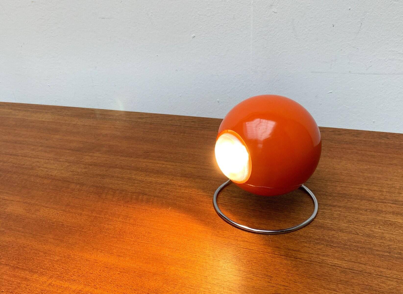 Mid-century space globe table lamp by Erco, 1970s.