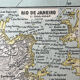 Carte ancienne Amérique du Sud 67x54cm