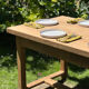 Table de ferme ancienne en chêne massif clair
