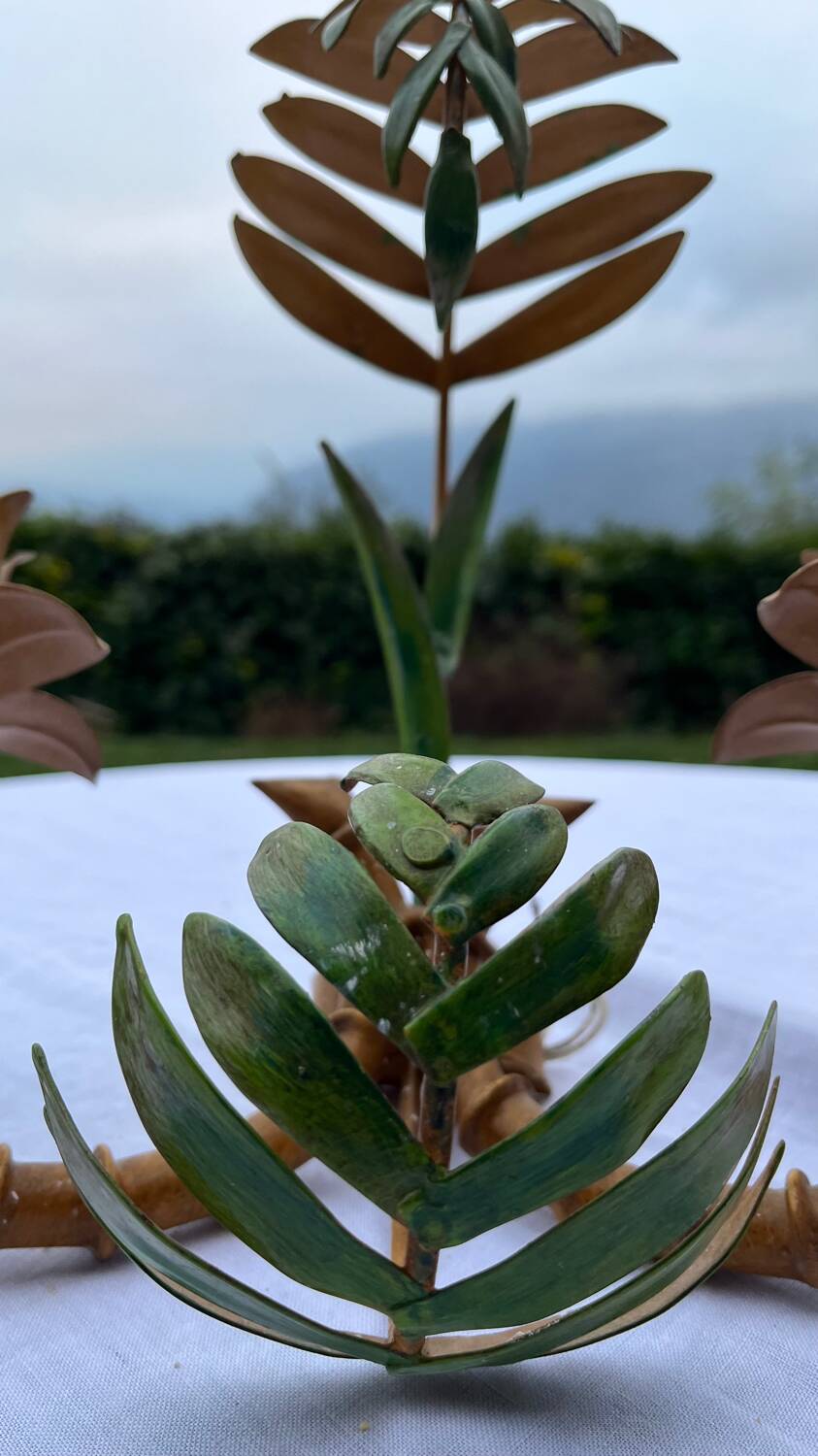 Pair of metal wall lights from the 60s/70s