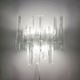 Hollywood regency ice glass sconce by J. T. Kalmar for Kalmar Franken, 1960s