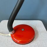Vintage red flexible table lamp