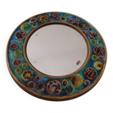 French ceramic mirror, 1960s