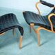 Design lounge armchair & ottoman 70s Bruno Mathsson Pernilla