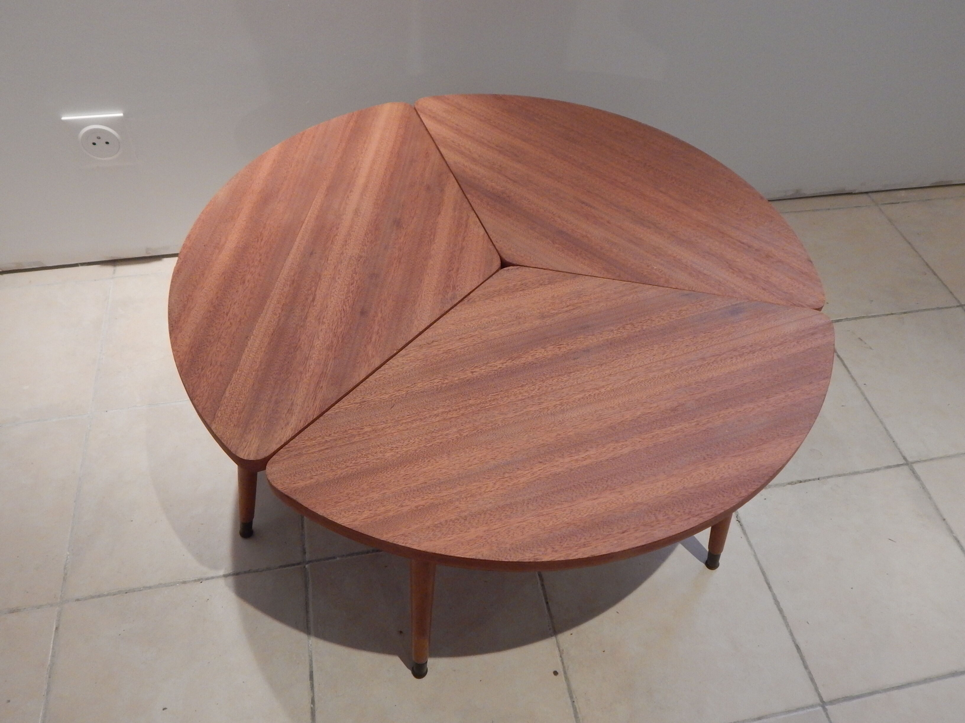 Vintage 50 modular tripod coffee table