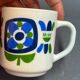 Pitcher and mugs mobil vintage 70s lot of 8 pieces