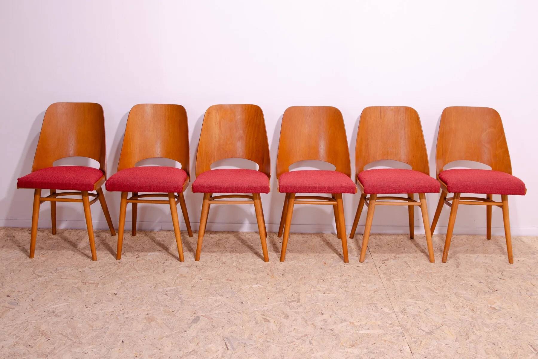 Mid Century dining chairs by Radomír Hofman, 1960´s, set of 6