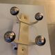 Vintage double ball coat hooks