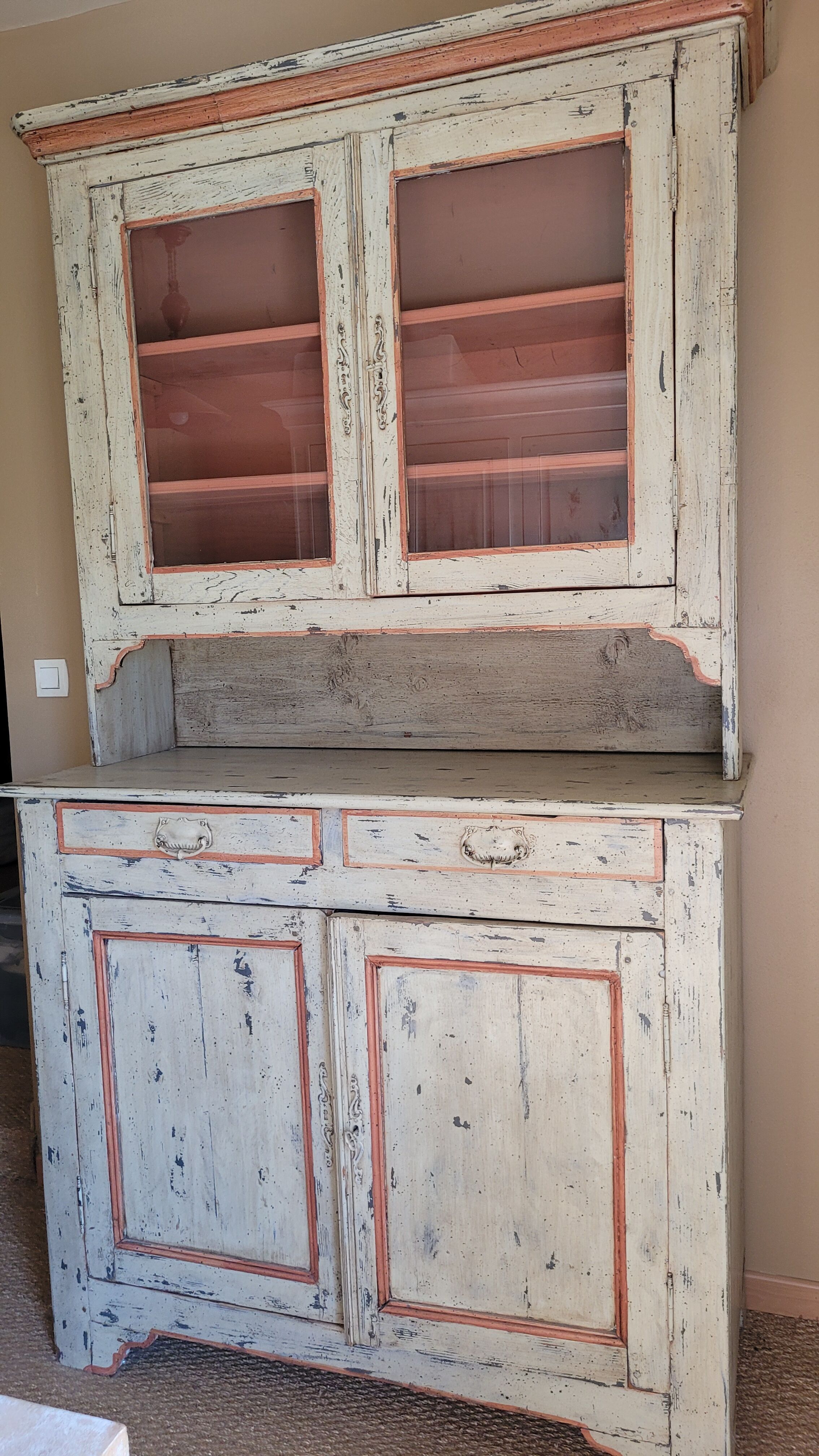 Vaisselier en bois vintage