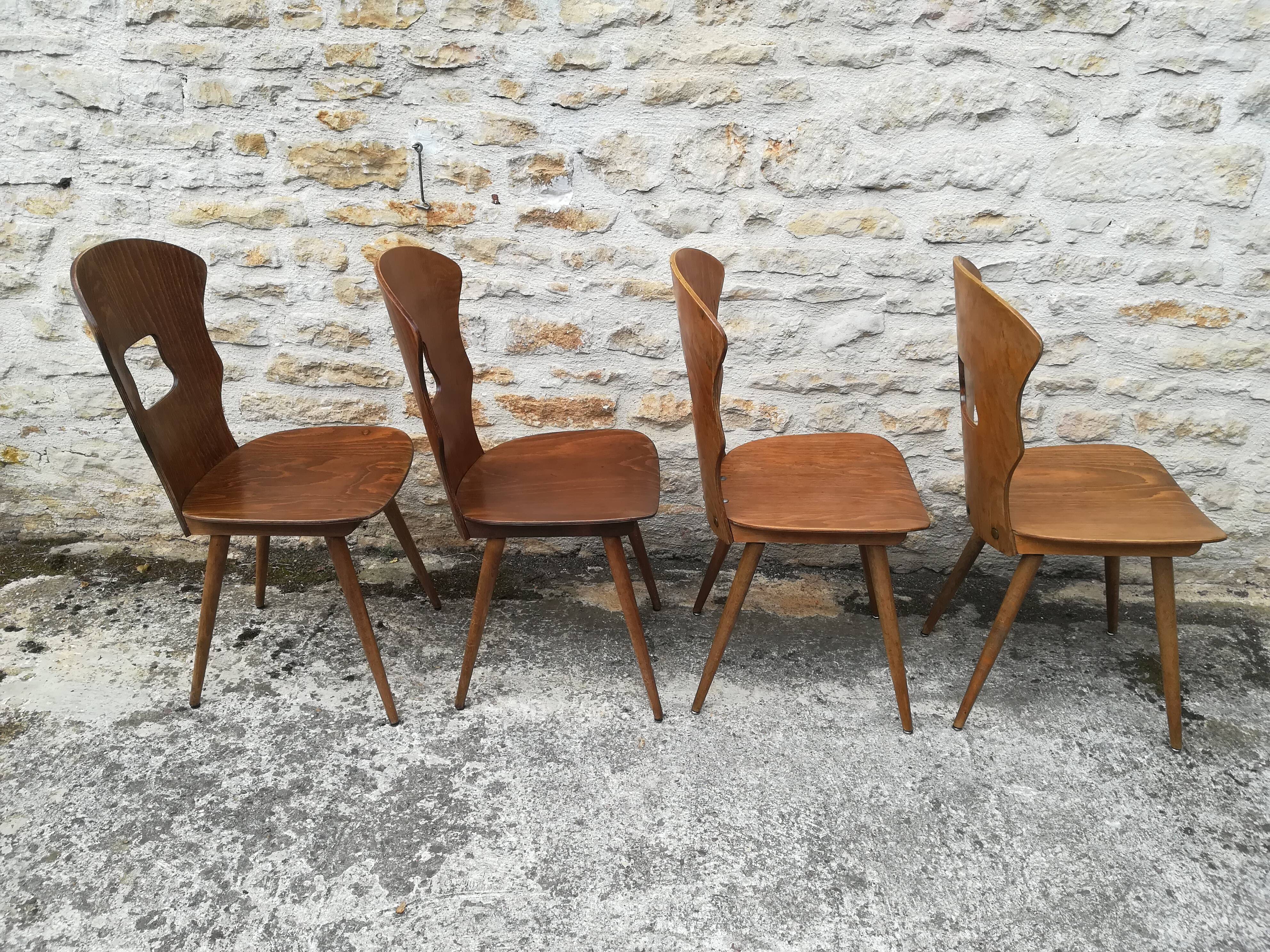 mismatched bistro chairs