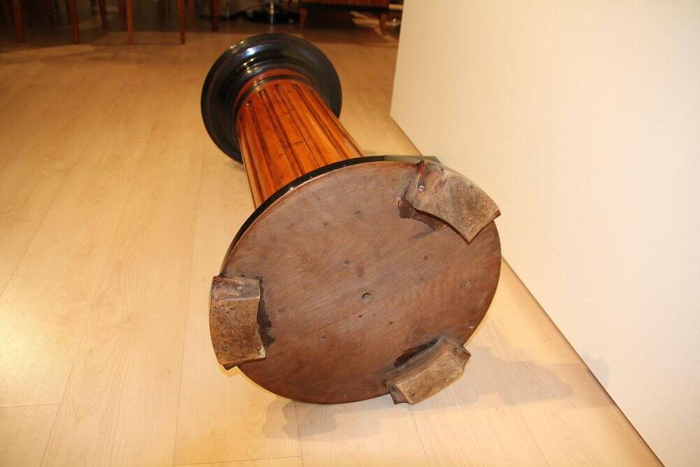 Neoclassical Rotating Pedestal in Beech Wood, Germany, 1920s