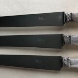 Set of 12 silver metal knives