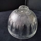 Old molded pressed glass cheese bell