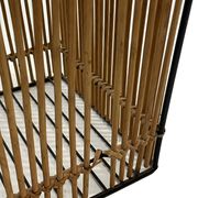 Mid Century Rohe Noordwolde rattan basket by Dirk van Sliedrecht 60's Design