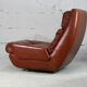 Easy chair "space age". Jean Prévost, France, leather, circa 1970