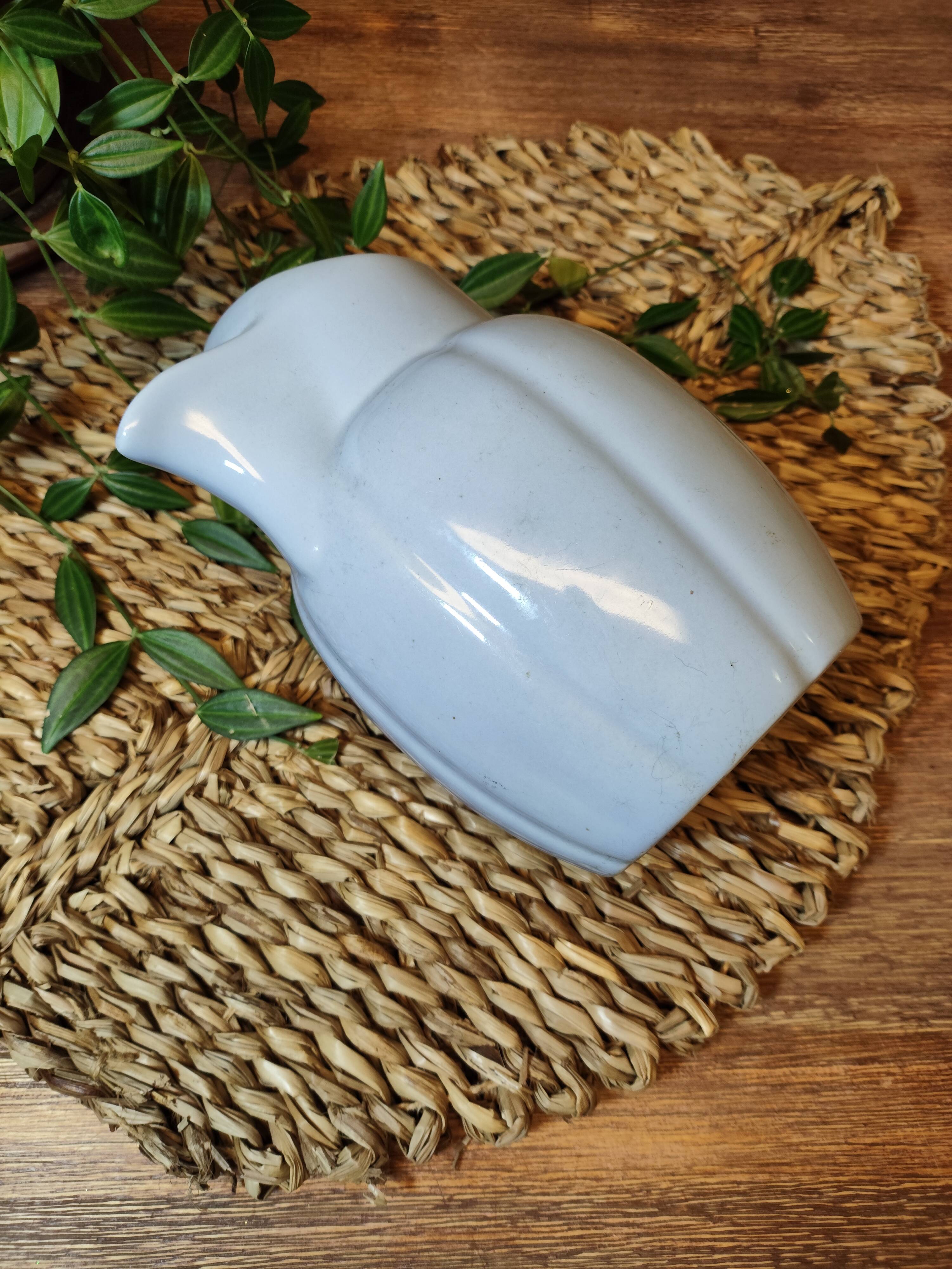 Vintage Lavender Blue Ceramic Pitcher